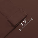 Joydeco Custom Blackout Curtains for Bedroom, 1 Panel Room Darkening Curtains & Drapes for Living Room Window Rod Pocket Back Tab (Custom Size,Chocolate) by TinyTreasures Baby Boutique