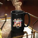 Cute Christmas Design Coffee Mug, Customized Name Black Cup For Christmas, Custom Christmas Themed Ceramic Mug 11oz 15oz, Personalized Christmas Decorative Cup, Gift For Friend Coworker by CozyNest Decor