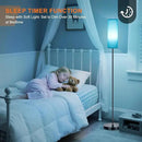 FRIDEKO HOME Floor Lamp for Bedroom, Tall Standing Lamps for Living Room, Modern Corner Floor Lamps for Living Room, 3CCT&Brightness Dimmable, 800 LM, RGB Smart Bulb, Foot Switch, Turquoise Lampshade by CozyNest Decor