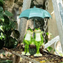 Frog Statue Garden - Resin Happy Couple Frogs on Bench Figurines - Summer Decorations for Patio, Yard, Lawn, Porch - Cute Garden Frog Decor - Ornament Gift by CozyNest Decor