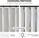 Joydeco Pinch Pleated Linen Curtains Darkening Drapes for Bedroom, 100% Blackout Drapes 96 inches Long 2 Panels Heat Blocking Curtains(Ivory,40'' Wx96'' L) by CozyNest Decor