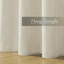 Joydeco Linen Curtains, 90 Inch Length, 2 Panels Set for Living Room, Light Filtering by CozyNest Decor