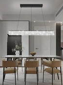 W48 Black Chandeliers for Dining Room, Modern Crystal Pendant Lights Fixture Farmhouse Hanging Dining Light Fixtures for Kitchen Island, Living Room, Bedroom by CozyNest Decor