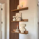 Mobili Fiver, Set of 2 Rachele Shelves, 31.49 in, Rustic Oak, Made in Italy by CozyNest Decor