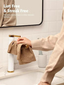 Fantasticlean Microfiber Cleaning Cloth Roll -90 Pack, Tear Away Microfiber Towels, 12" x 12", Reusable, Washable, Scratch Free, Ultra Absorbent Dish Rags for Car, Home, Garage or Shop (Tan) by CozyNest Decor