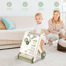Beright Wooden Baby Walker with Roller Upgraded, Push and Pull Learning Activity Walker, Multi-Functional Kids’ Activity Toys, Develops Motor Skills & Stimulates Creativity, Green by TinyTreasures Baby Boutique