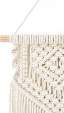Dahey 2 Pcs Macrame Wall Hanging Small Woven Tapestry Wall Art Decor - Beautiful for Boho Home Dorm College Classroom Decor, Apartment, Nursery, Party Decorations, 16.5" L x 10" W and 17.5"x 10"W by CozyNest Decor