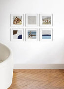 HAUS AND HUES 16x16 White Metal Picture Frames Matted to 12x12 - Features Premium Aluminum & Hanging Hardware, Shatterproof Plexiglass - Ideal for Home, Room, Office (16x16 in, White, Set of 15) by CozyNest Decor
