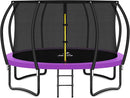 Trampoline 8FT 10FT 12FT 14FT 16FT, Recreational Trampolines with Enclosure Net and Ladder, Outdoor Anti-Rust Trampolines for Kids and Adults, ASTM Approved by TinyTreasures Baby Boutique