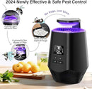 Fruit Fly Traps for Indoors, Gnat Traps for House Indoor Fly Trap Indoor, Effective Fruit Fly Traps Bug Zapper Indoor Mosquito Trap for House Plant Pest Control with 10PCS Refills by GreenHaven Gardens
