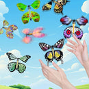 SANYIYIBA 24 Pack Flying Butterfly Craft Kit with 12 Wind Up Butterflies and 12 Color Pens DIY Toys for Kids' Parties School Activities and Parent-Child Fun by TinyTreasures Baby Boutique