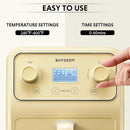 BUYDEEM F51 8-in-1 Air Fryer 4.2QT, Retro Countertop Airfryer Oven with Visible Window, Shake Reminder, One-touch Control with LCD Display, Mellow Yellow by CozyNest Decor