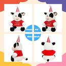 Cuteoy Happy Birthday Cow Musical Stuffed Animal Shaking Singing Dancing Plush Toy Electric Interactive Animated Plushies Gifts for Kids Girls Boys by TinyTreasures Baby Boutique