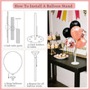30th Birthday Decorations for Women - 56pcs Rose Gold Happy 30th Banner, 30th Birthday Crown Sash, Cake Topper, Number 30 balloons, 3D Butterflies, 4 Balloon Stands kits by TinyTreasures Baby Boutique