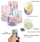Ystardream Candle Sets for Women Gift Elegant Flower Flickering Flameless Candles Unity Candles for Wedding Ceremony Set,Beautiful Addition to Any Dinner Table,Bedroom,Outside Party by GreenHaven Gardens