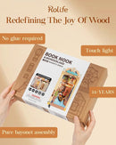 Rolife DIY Book Nook Kit for Adults, Miniature Dollhouse Booknook Kit, 3D Wooden Puzzle Creative Decorative Bookends Bookshelf Diorama Insert Crafts Hobbies Gifts (Romantic Venice) by TinyTreasures Baby Boutique