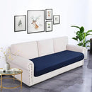 hyha Waterproof Couch Cushion Covers, Stretch Sofa Couch Seat Slipcover for Dog Washable, Non-Slip Waterproof Outdoor Cushion Covers for Patio Furniture Replacement (1 Piece for Large, Navy) by CozyNest Decor