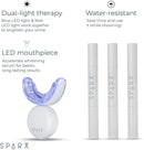 SPARX Wireless Teeth Whitening Kit with LED Light for Sensitive Teeth Remove Stains Like Coffee, Smoking, Wine. Whiten Smile for Long Lasting Results, Includes 3 Gel Syringes, 1 Dual LED Mouthpiece by CozyNest Decor