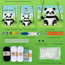 Crochetta Crochet Kit for Beginners, Crochet Kit w Step-by-Step Video Tutorials, Crochet Starter Kit Learn to Crochet Kits for Adults Kids Beginners, Crochet Kit Panda (40%+ Yarn Content) by TinyTreasures Baby Boutique