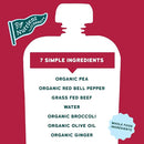 Serenity Kids 6+ Months Beef & Ginger Baby Food Puree Pouches - Grass Fed Beef & Organic Peas, Bell Pepper & Broccoli - No Added Sugar & BPA-Free Pouches - 3.5 Oz, 6 Pack by TinyTreasures Baby Boutique