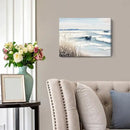 amatop Coastal Wall Art - Nautical Ocean Canvas Print with Light Blue & White Seascape, Boat, Reeds - Beach Picture for Modern Farmhouse, Lake House, Bedroom, Bathroom, Beach-Themed Artwork，16x12 by CozyNest Decor