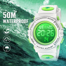 Kids Watch,Boys Watch for 3-15 Year Old Boys,Digital Sport Outdoor Multifunctional Chronograph LED 50 M Waterproof Alarm Calendar Analog Watch for Children with Silicone Band,Kids Gift by TinyTreasures Baby Boutique