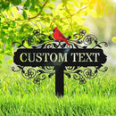 Personalized Metal Garden Signs, Custom Name Yard Stake Sign for House Outdoor Outside Decorative, Lawn Patio Decorations Gardening Enthusiasts Grandmothers Gift by CozyNest Decor