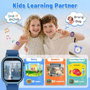 Kids Waterproof Smart Watch Boys Gift Age 3-12 with 39 Game HD Touch Screen Music Player Video Camera Pedometer Alarm Clock Birthday Gift for 6 7 8 9 Year Olds Blue by TinyTreasures Baby Boutique