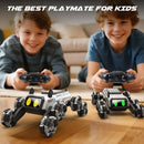Robot Dog RC Stunt Car Toys - Gesture Sensing Remote Control car with Mecanum Wheels, LED Eyes, 3 Sound Effects, Birthday Gift for Kids Boys Girls by TinyTreasures Baby Boutique