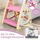 Primlect Potty Training Seat, 2-in-1 Toddler Toilet Seat with Step Stool, Ultra-Stable Potty Chair Attachment, Adjustable Seat and Step Ladder, Non-Slip Design, Splash Guard for Boys and Girls(Pink) by TinyTreasures Baby Boutique