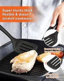 Kitchen Utensils Set, 13PCS Silicone Cooking Utensils, Heat Resistant Kitchen Utensil Spatula Set for Nonstick Cookware, Wooden Handles Kitchen Gadgets Tools Set by CozyNest Decor