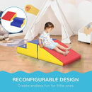 Soozier 2 Piece Climb and Crawl Activity Play Set, Soft Secure Foam Playset for Toddler, Preschooler, Indoor Play, Baby Learning Toys, Multicolor by TinyTreasures Baby Boutique