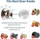 Inaya Door Knob Safety Cover for Kids (4 Pack) – Child Proof Door Knob Covers for Baby Proofing – Door Locks for Kids Safety, Fits Most Round Handles, Easy to Install, White by TinyTreasures Baby Boutique