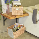 Water Hyacinth Wicker Baskets for Organizing, Rectangular Wicker Baskets with Built-in Handles 3-Pack by TinyTreasures Baby Boutique