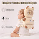 Feidoog Baby Head Protector Cushion Backpack with 3 Knee Pads for Walking & Crawling,Khaki Astronauts by TinyTreasures Baby Boutique