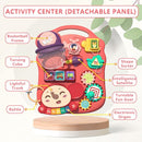 QDRAGON 5 in 1 Walker for Baby Girl, Baby Push Walkers, Assemble as Scooter/Motorbike/Activity Center/Detachable Panel, Walking Toys for Infants 6-12 Months, Red by TinyTreasures Baby Boutique