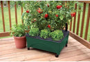 Emsco Group 2341-1HD City Picker Raised Bed Self Watering and Improved Aeration – Mobile Unit with Casters-Hunter Green Grow Box and Seed Starter by GreenHaven Gardens