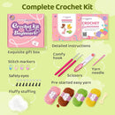 Mewaii Crochet Kit for Beginners – 5 Easy Dinosaur Crochet Kits with Step-by-Step Video Tutorials, Pre-Started Yarn, 40% Extra Yarn, Beginner Crochet Kit for Adults & Kids by TinyTreasures Baby Boutique