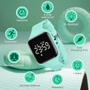 Kids Watches for Girls Boys Digital Sport Watch with Step Counter Pedometer Vibration Alarm Clock, No App Waterproof Fitness Tracker Kids Watch Boys Girls Teens Students Ages 5-16 by TinyTreasures Baby Boutique