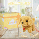 Plush Toys Walking Dog Toys That Can Walk, Bark and Wag Tail,Interactive Electronic Pet Toys Puppy with Leash,Easter Christmas Birthday Gift for Toddlers Kids by TinyTreasures Baby Boutique