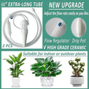 Self Watering Planter Insert, New Plant Watering Devices with Flow Regulator, Upgrade Self Watering Spikes with Controller, Vacation Drip Irrigation System Protect Your Plants (2 PCS) by GreenHaven Gardens