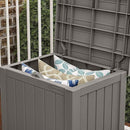 Suncast SS500ST 22 Gallon Small Resin Outdoor Patio Storage Deck Box (4 Pack) by CozyNest Decor