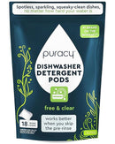 Puracy Dishwasher Pods, Natural Dishwasher Detergent, Free & Clear Dish tabs - Enzyme-Powered, Spot & Residue Free - TikTok Trend Items, Must Haves from TikTok Made Me Buy It (Free & Clear, 18 Count) by TinyTreasures Baby Boutique