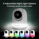 Babysense 5.5" Full-HD Split-Screen Baby Monitor, 1080p Video Baby Monitor with Camera and Audio, 3 Cameras with 6-Color RGB Night Light, 1000ft Range, Two-Way Audio, 4X Zoom, Large Battery by TinyTreasures Baby Boutique