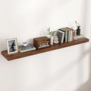 Floating Shelves for Wall, Large Wall Mounted Shelves with Invisible Brackets, Long Wood Floating Shelf for Living Room, Bedroom, Kitchen, (Brown, 55" W x 9" D x 1.5" H) by TinyTreasures Baby Boutique