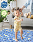 Premium Foam Baby Play Mat 79" X 71", Extra Large Activity Playmats for Babies,Toddlers, Infants, Soft Thicker Sponge Baby Mat for Floor, Play & Tummy Time, Machine Washable for Easy Care by TinyTreasures Baby Boutique
