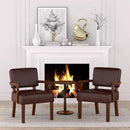 Accent Chair, PU Leather Living Room Chairs Oversize with Soft Seat and Armrests for Living Room Dinning Room Bedroom Reading Room Waiting Room by CozyNest Decor