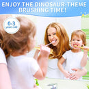 Toothbrush for Toddlers 1-3,Infant to Toddler Training Tooth Brush,Extra Soft Baby Toothbrushes Cleans Baby Sensitive Teeth Non-Slip Grip, Cute Dinosaur Kids Toothbrush for Boys Girls 2 Pack by TinyTreasures Baby Boutique