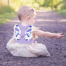 Accmor Toddler Harness Leash, Cute Butterfly Kids Leash + Anti Lost Wrist Link for Outdoor Travel, Mini Child Walking Harness Wristband Assistant Strap Belt for Baby Girls (Purple) by TinyTreasures Baby Boutique