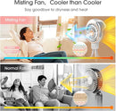 Ausic Stroller Fan with Mist, 100ml Misting Portable Fan for Stroller, Baby Fans with Detachable Tripod, Baby Essentials, Clip on Fans for Crib, Treadmill, Car Seat, Outdoor by TinyTreasures Baby Boutique